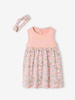 Babymode-Kleid mit Haarband für Mädchen Baby