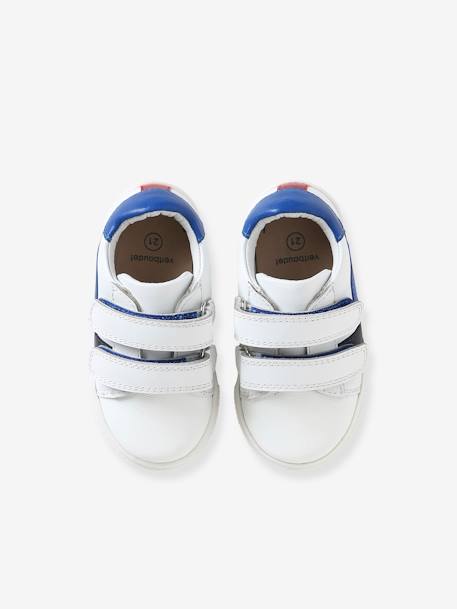 Baby Klett-Sneakers blau+weiß/blau 13