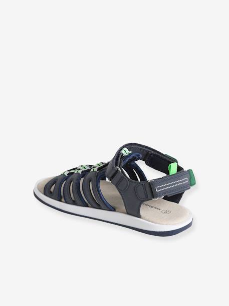 Kinder Klett-Sandalen dunkelblau/grün 3