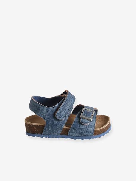 Baby Sandalen, Denim-Optik - blau - 2