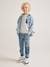 Jungen Jeanshemd, personalisierbar - bleached+blue stone+schwarz denim - 7