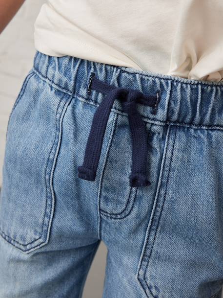 Jungen Cargo-Jeans mit Dehnbund Oeko-Tex, Bundweite verstellbar blue stone+double stone 17