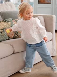 Babymode-Hosen & Jeans-Mädchen Baby Jeans mit Stoffgürtel