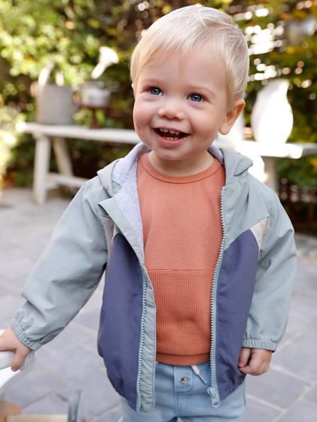 Baby Sweatshirt mit kurzen Ärmeln rostbraun 1