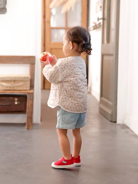 Baby Paperbag-Shorts mit Stoffgürtel - bleached - 2