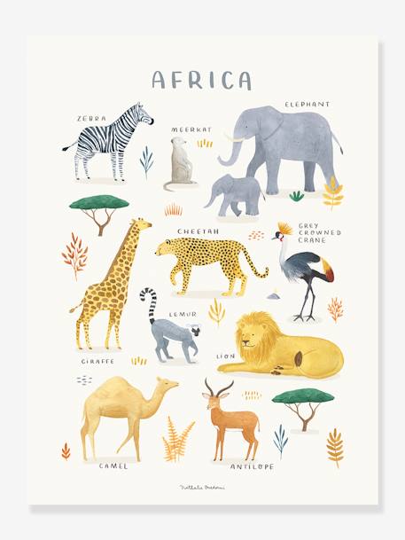 Kinderzimmer Poster LIVING EARTH Afrika LILIPINSO hellgelb 2