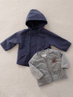 Babymode-Mäntel, Jacken, Overalls & Ausfahrsäcke-Jacken-Baby Regenjacke mit Innenjacke