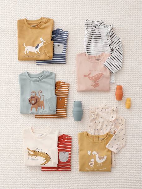 2er-Pack Baby Shirts BASIC Oeko-Tex bronze 6