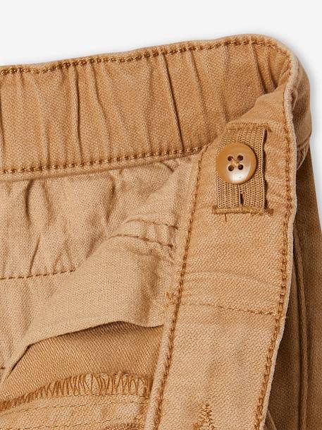 Jungen Chinohose mit Dehnbund, Bundweite verstellbar beige+grün+nachtblau 5