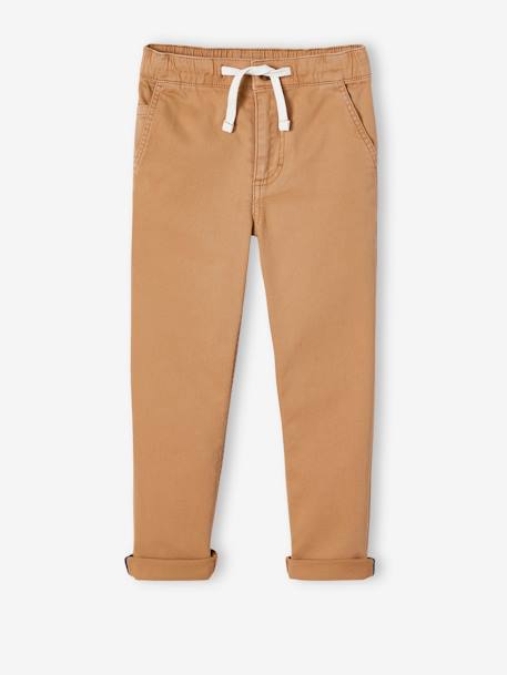 Jungen Chinohose mit Schlupfbund Oeko-Tex - beige+grün+nachtblau - 1