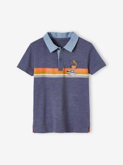 Jungen Poloshirt, Materialmix  [numero-image]