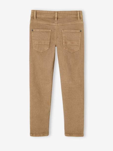 Jungen Slim-Fit-Hose, Hüftweite COMFORT, Bundweite verstellbar beige+dunkelblau 7