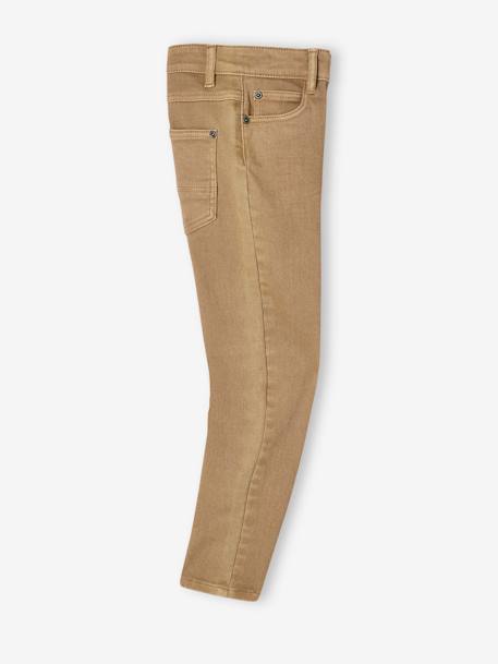 Jungen Slim-Fit-Hose, Hüftweite COMFORT, Bundweite verstellbar beige+dunkelblau 6