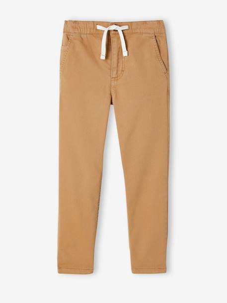 Jungen Chinohose mit Dehnbund, Bundweite verstellbar beige+grün+nachtblau 2