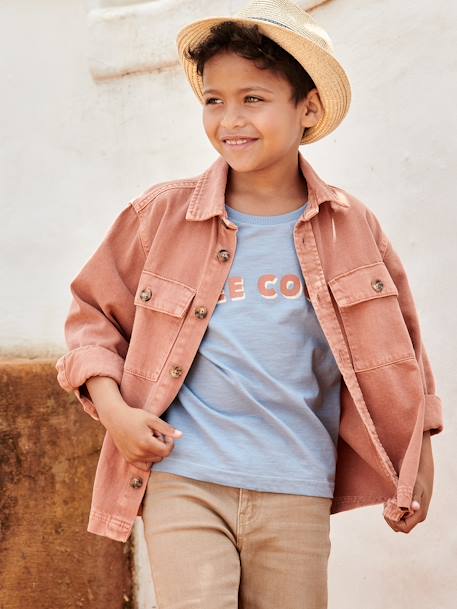 Jungen Overshirt ziegel 3