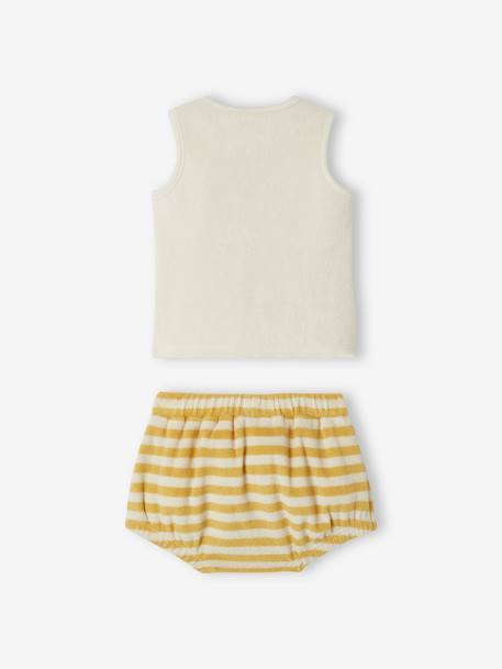 Baby-Set: Top & Shorts gelb 4