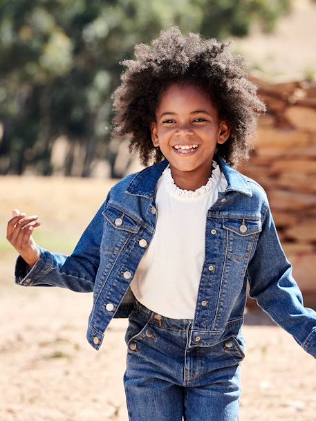 Mädchen Jeansjacke, personalisierbar Oeko-Tex blue stone+double stone 3