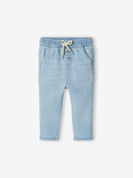 Baby Jeans aus Light-Denim bleached+dunkelblau 3