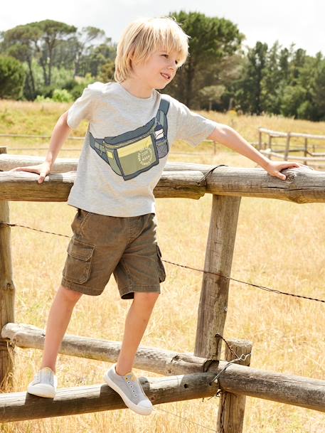 Jungen Cargoshorts mit Dehnbund beige+khaki+marine 7