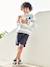 Jungen Chino-Shorts Oeko-Tex, Bundweite verstellbar beige+blau+graublau+grün+rot 7