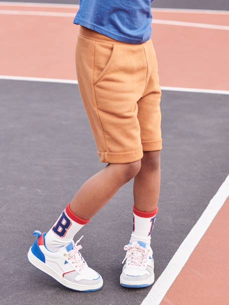 Jungen Bermudas, Sweatware BASIC Oeko-Tex - braun+dunkelblau+petrol - 3