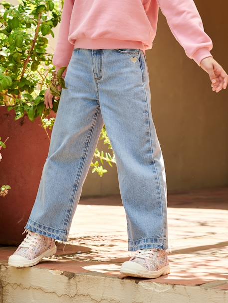 Mädchen Flare-Jeans bleached+blue stone+himmelblau+jeansblau 4