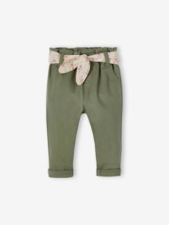 Babymode-Hosen & Jeans-Baby Paperbag-Hose mit Gürtel