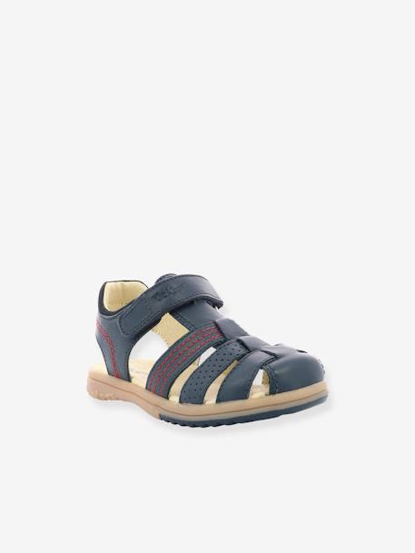 Jungen Ledersandalen PLATINIUM KICKERS - camelfarben+marine - 9