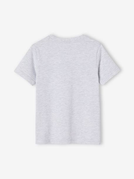 Jungen T-Shirt, Tierprint - grau meliert - 2