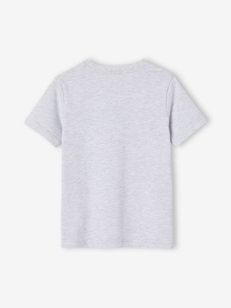 Jungen T-Shirt, Tierprint grau meliert 2