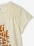 Mädchen T-Shirt, Glanz-Schriftzug - wollweiß - 4