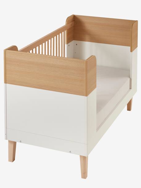 Mitwachsendes Babybett MOKA weiß/natur 8