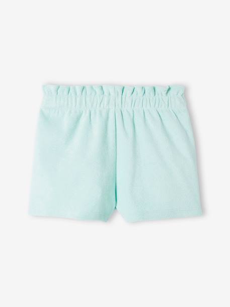 Mädchen Frottee-Shorts hellblau 2