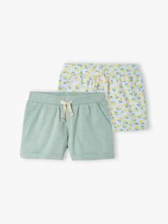 Maedchenkleidung-Shorts & Bermudas-2er-Pack Mädchen Shorts Oeko-Tex