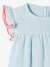 Mädchen Baby Kleid & Haarband hellblau 5