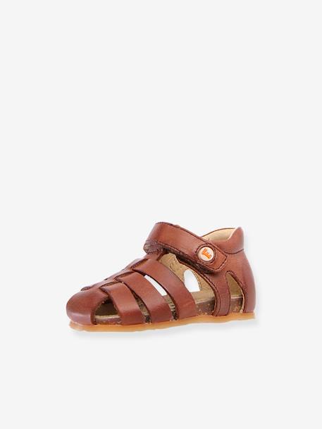 Baby Lauflern-Sandalen FALCOTTO ALBY NATURINO - dunkelbraun - 1