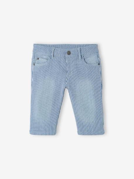 Jungen Shorts Oeko-Tex, Bundweite verstellbar beige+blau gestreift+graublau+grün+hellgelb+koralle+nachtblau+olivgrün 7