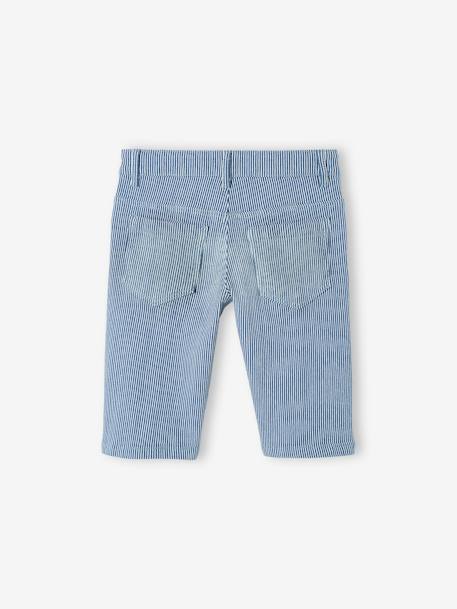 Jungen Shorts Oeko-Tex beige+blau gestreift+graublau+grün+hellgelb+koralle+nachtblau+olivgrün 11