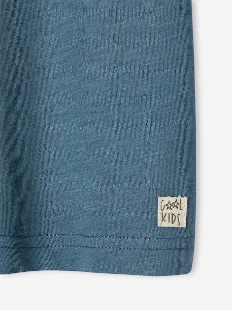 Jungen T-Shirt BASIC, personalisierbar Oeko-Tex - blaugrau+bordeaux+graugrün+mandarine+marine+wollweiß - 5