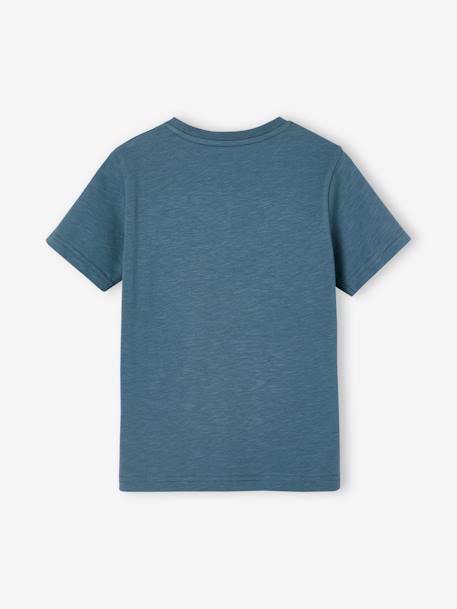 Jungen T-Shirt BASIC, personalisierbar Oeko-Tex - blaugrau+bordeaux+graugrün+mandarine+marine+wollweiß - 3