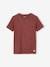 Jungen T-Shirt BASIC, personalisierbar Oeko-Tex - blaugrau+bordeaux+graugrün+mandarine+marine+wollweiß - 10