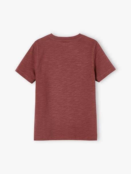 Jungen T-Shirt BASIC, personalisierbar Oeko-Tex - blaugrau+bordeaux+graugrün+mandarine+marine+wollweiß - 11