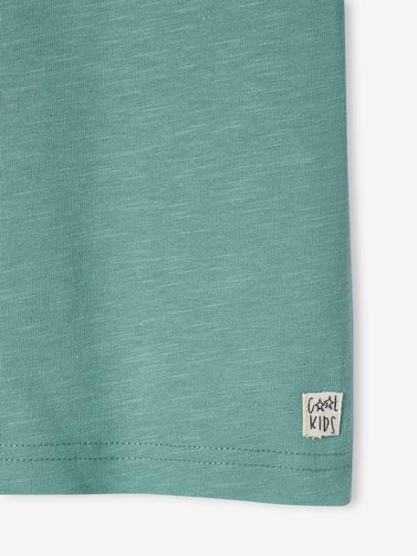 Jungen T-Shirt BASIC, personalisierbar Oeko-Tex - blaugrau+bordeaux+graugrün+mandarine+marine+wollweiß - 19