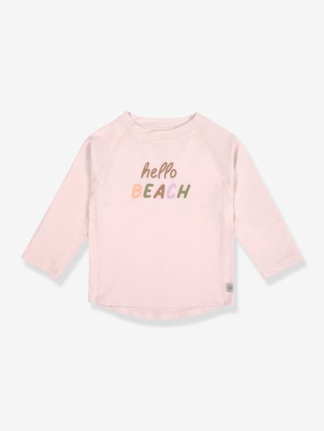 Baby Badeshirt mit langen Ärmeln LÄSSIG rosa 1