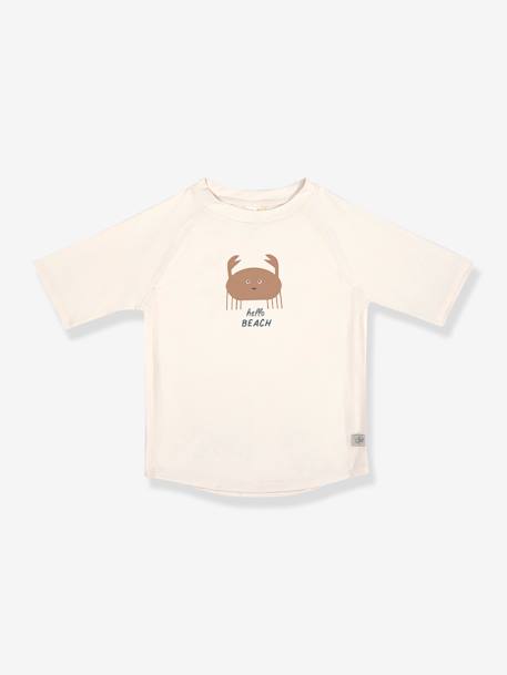 Baby Badeshirt mit kurzen Ärmeln LÄSSIG - weiß+wollweiß - 1