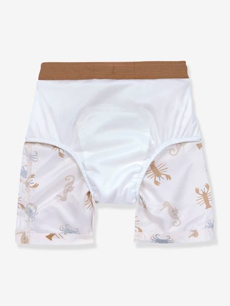 Baby Badeshorts mit Schwimmwindel LÄSSIG - weiß - 3