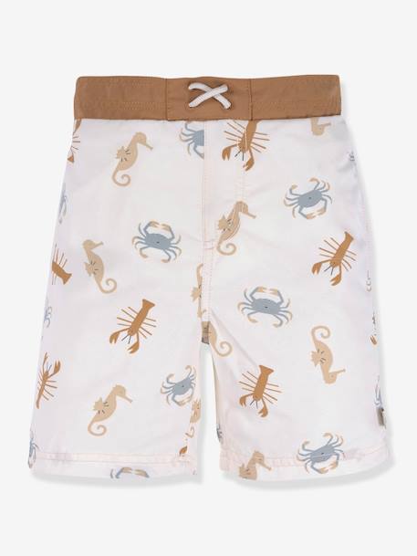 Baby Badeshorts mit Schwimmwindel LÄSSIG - weiß - 1