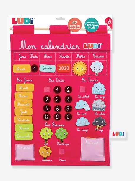 Kinder Lernkalender LUDI - blau+rosa - 7