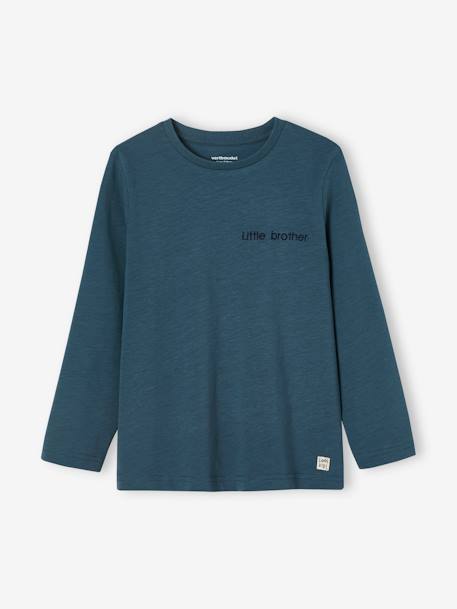 Jungen Langarmshirt BASIC, personalisierbar Oeko-Tex - dunkelblau+khaki+marine+rosenholz+wollweiß - 5