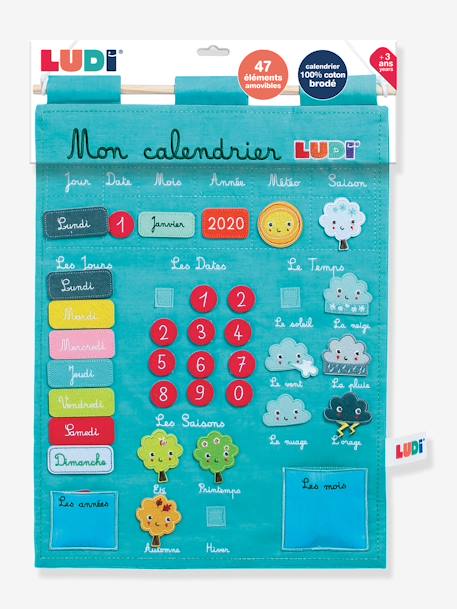 Kinder Lernkalender LUDI blau+rosa 4